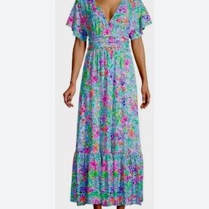Lilly Pulitzer Jessi Floral Midi Dress